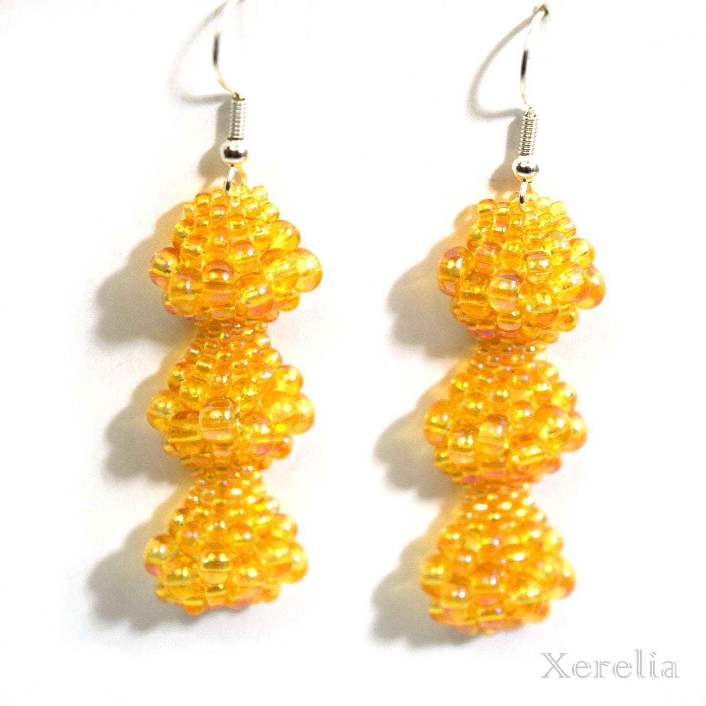 Golden Yellow Bubble Earrings