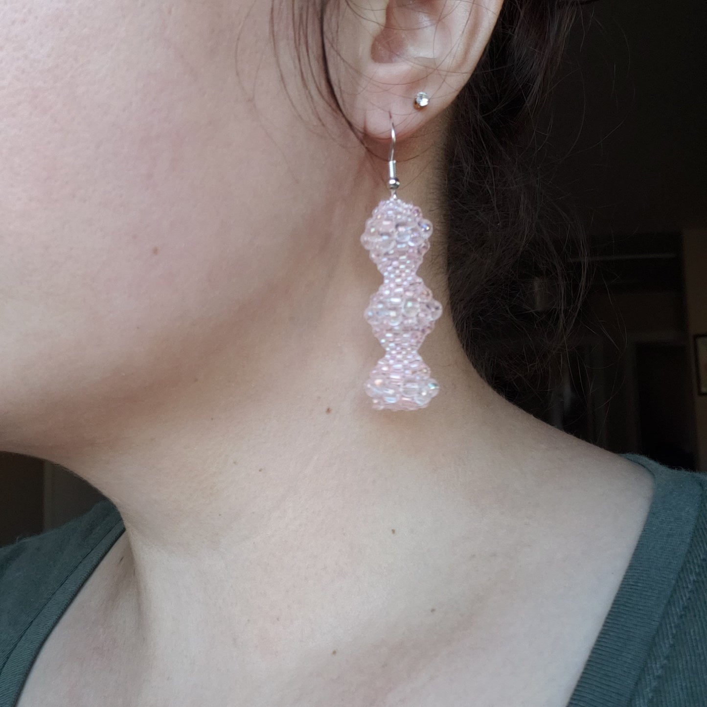 Pale Pink Bubble Earrings