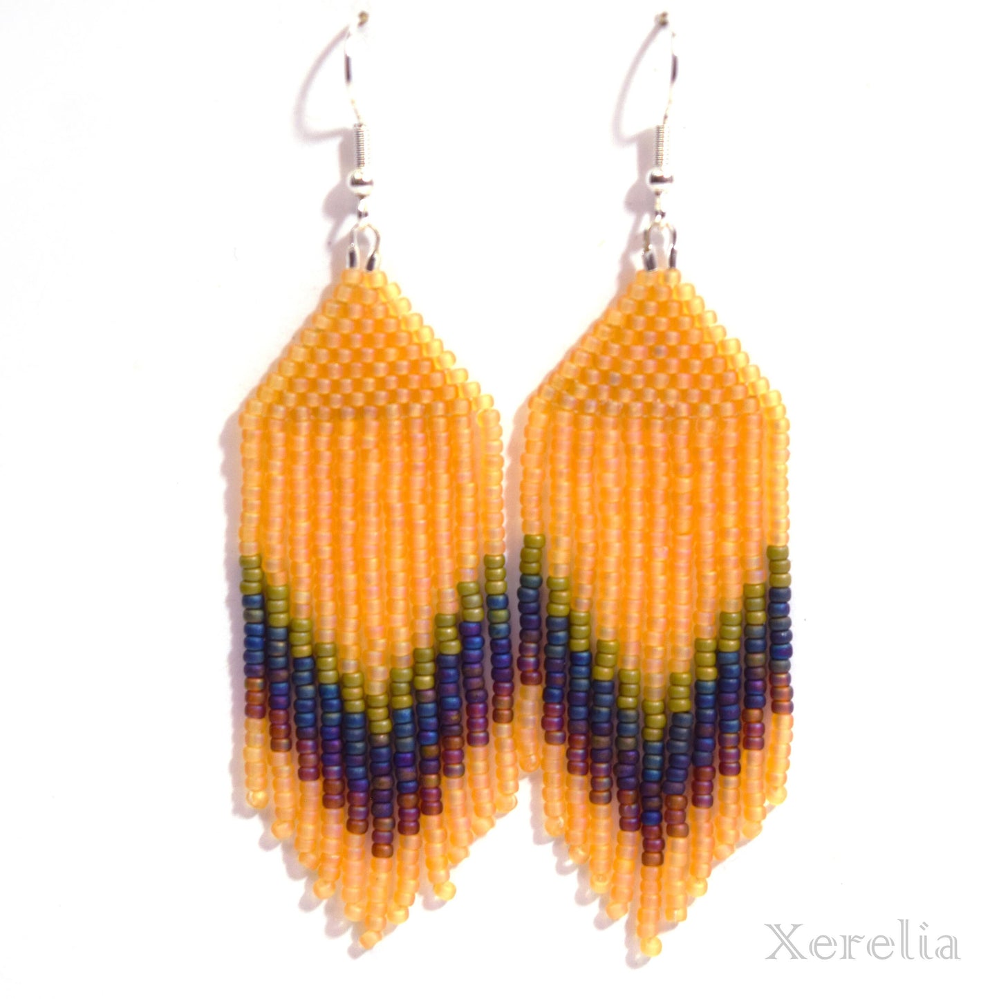 Pear and Raisin Fringe Earrings