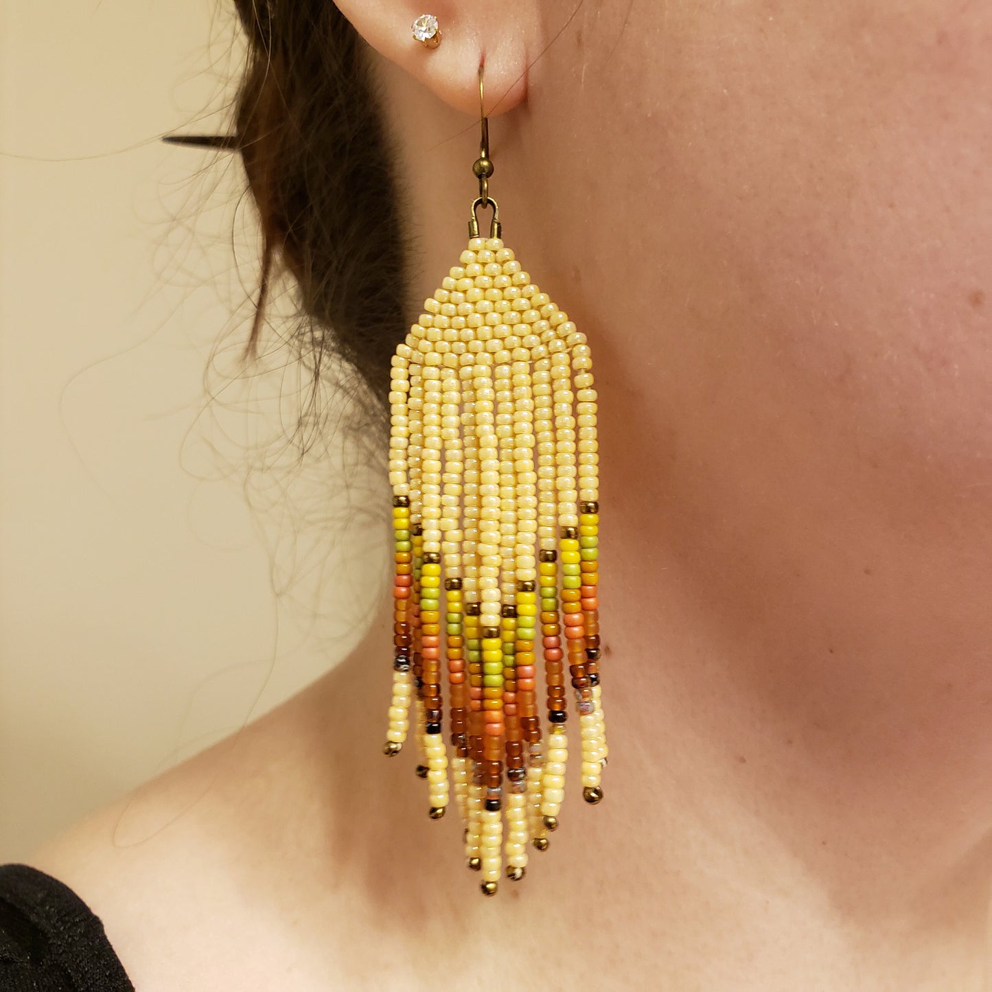 Cozy Colors Beaded Earrings