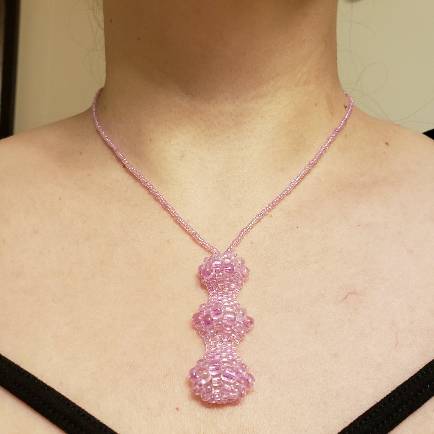 Pale Orchid Bubble Necklace