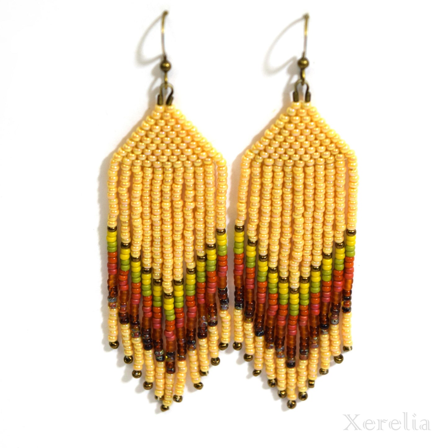 Cozy Colors Beaded Earrings