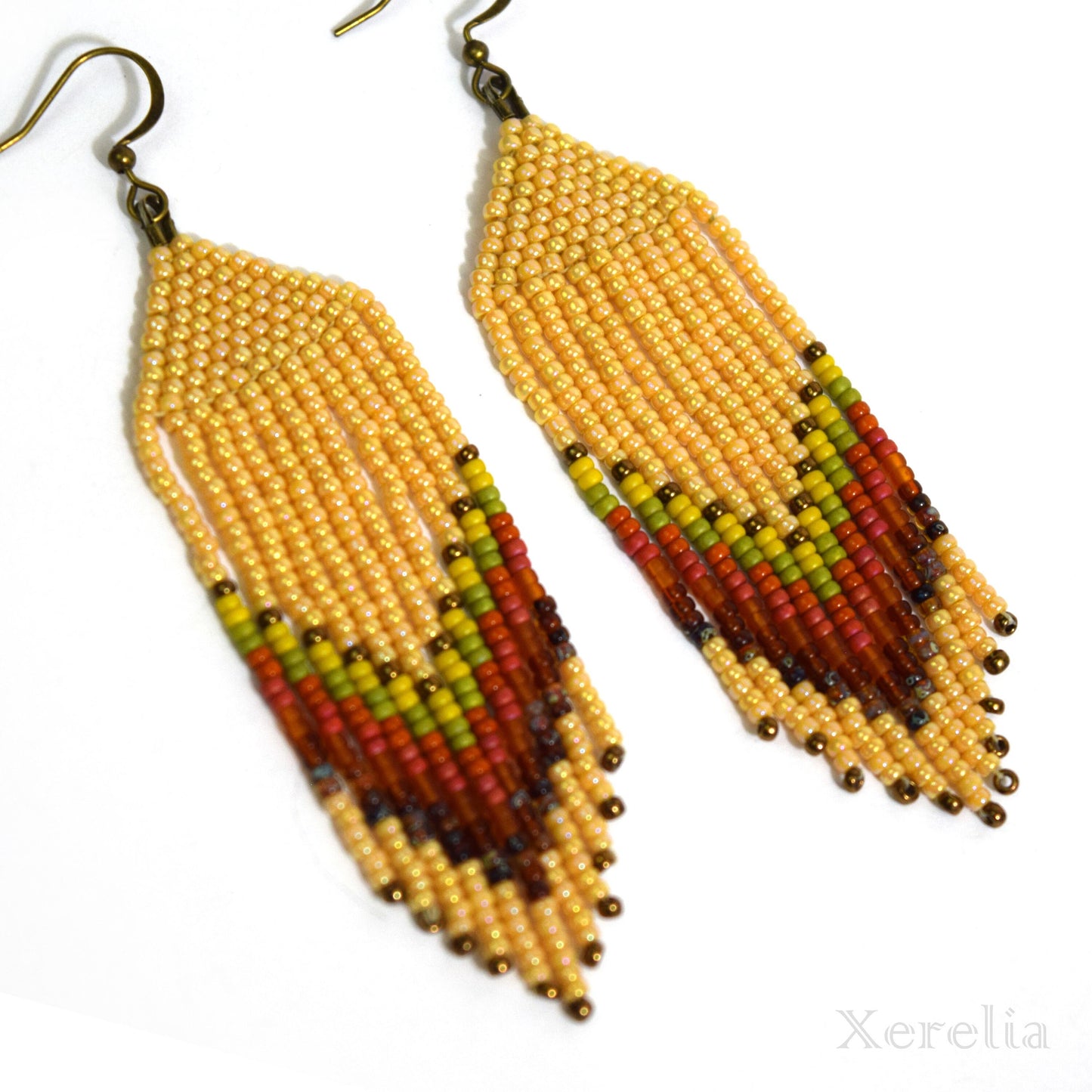 Cozy Colors Beaded Earrings