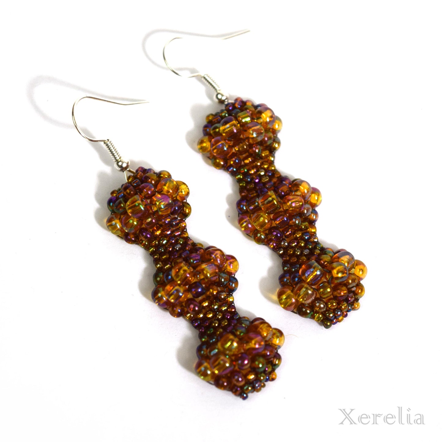 Coffee Colored Bubble Earrings