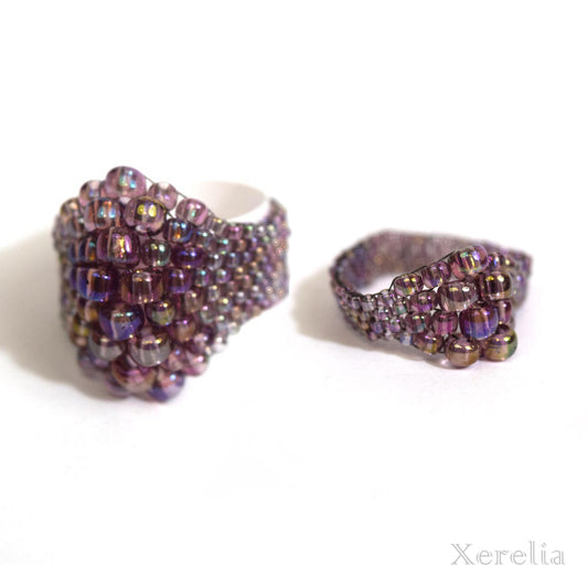 Muted Violet Bubble Ring