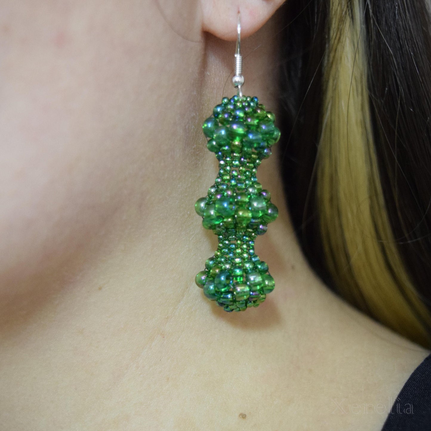 Christmas Green Bubble Earrings