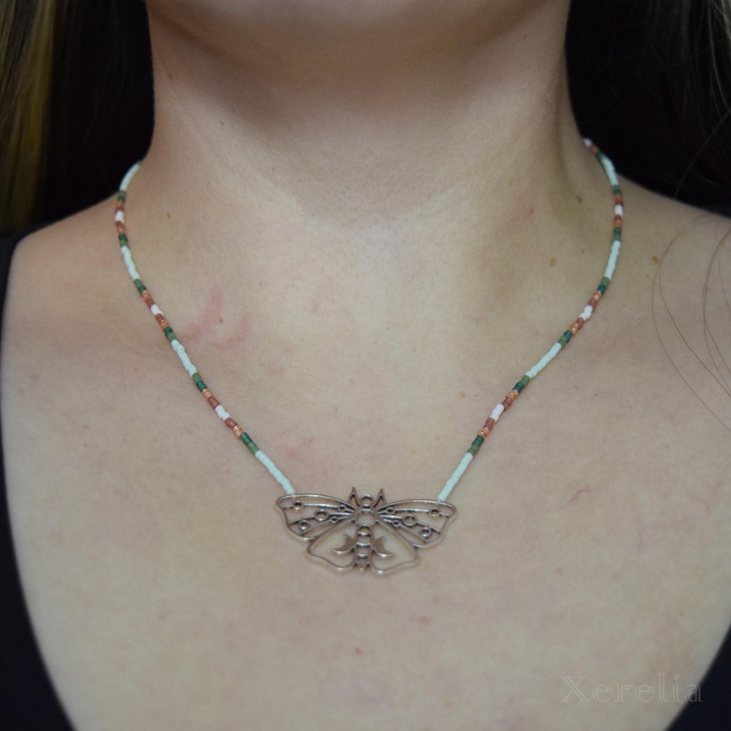 Luna Moth Necklace