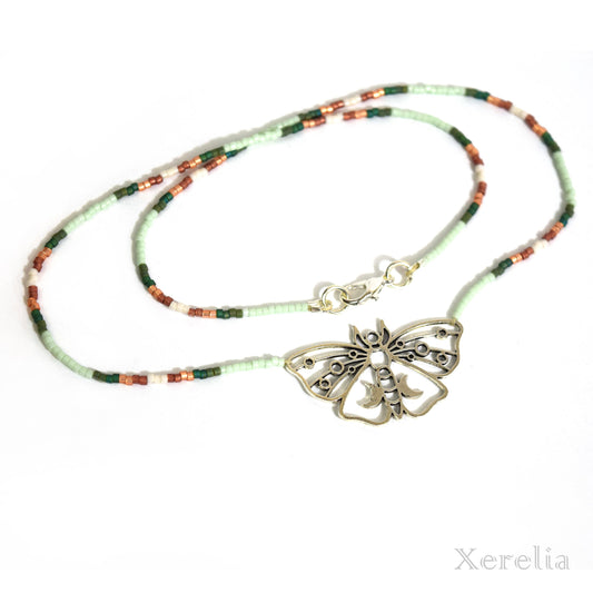 Luna Moth Necklace