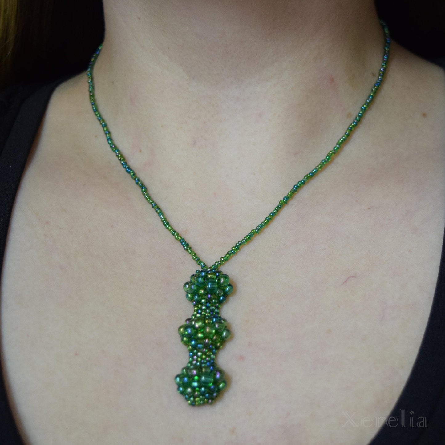 Christmas Green Bubble Necklace