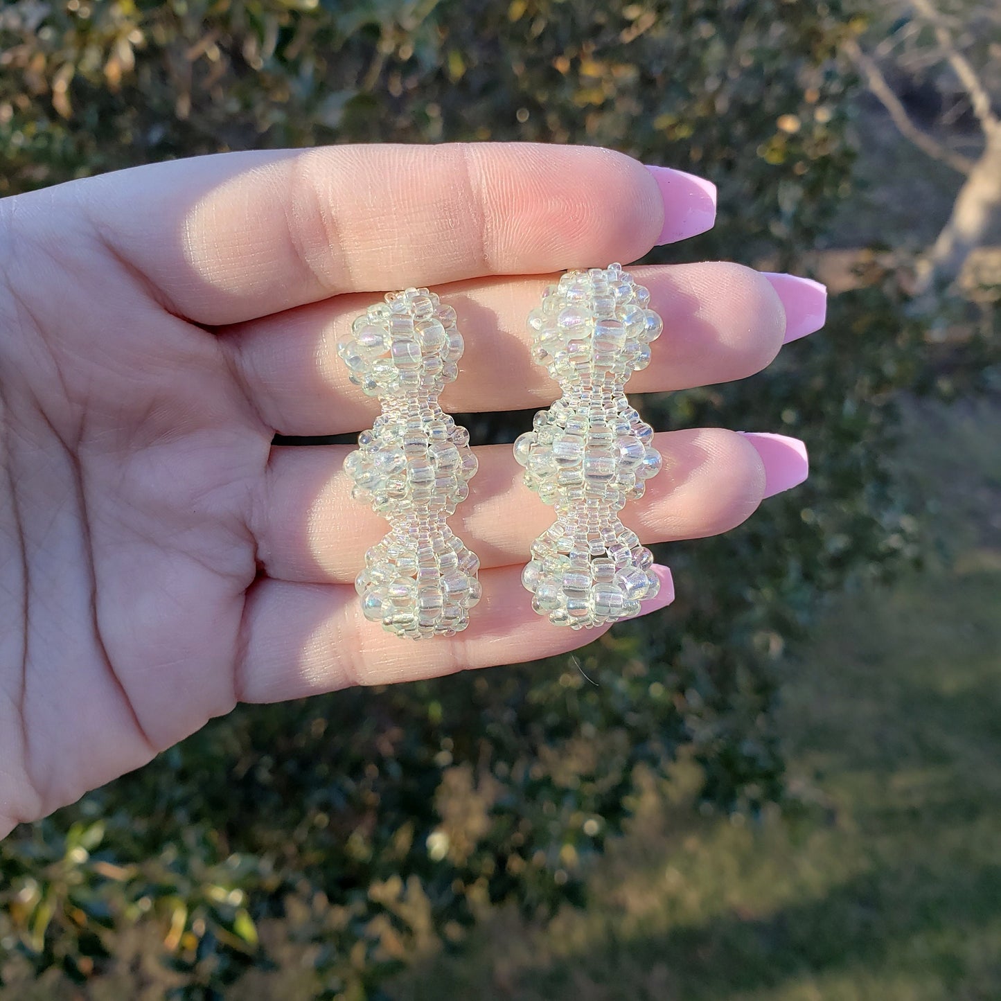 Pale Mint Bubble Earrings