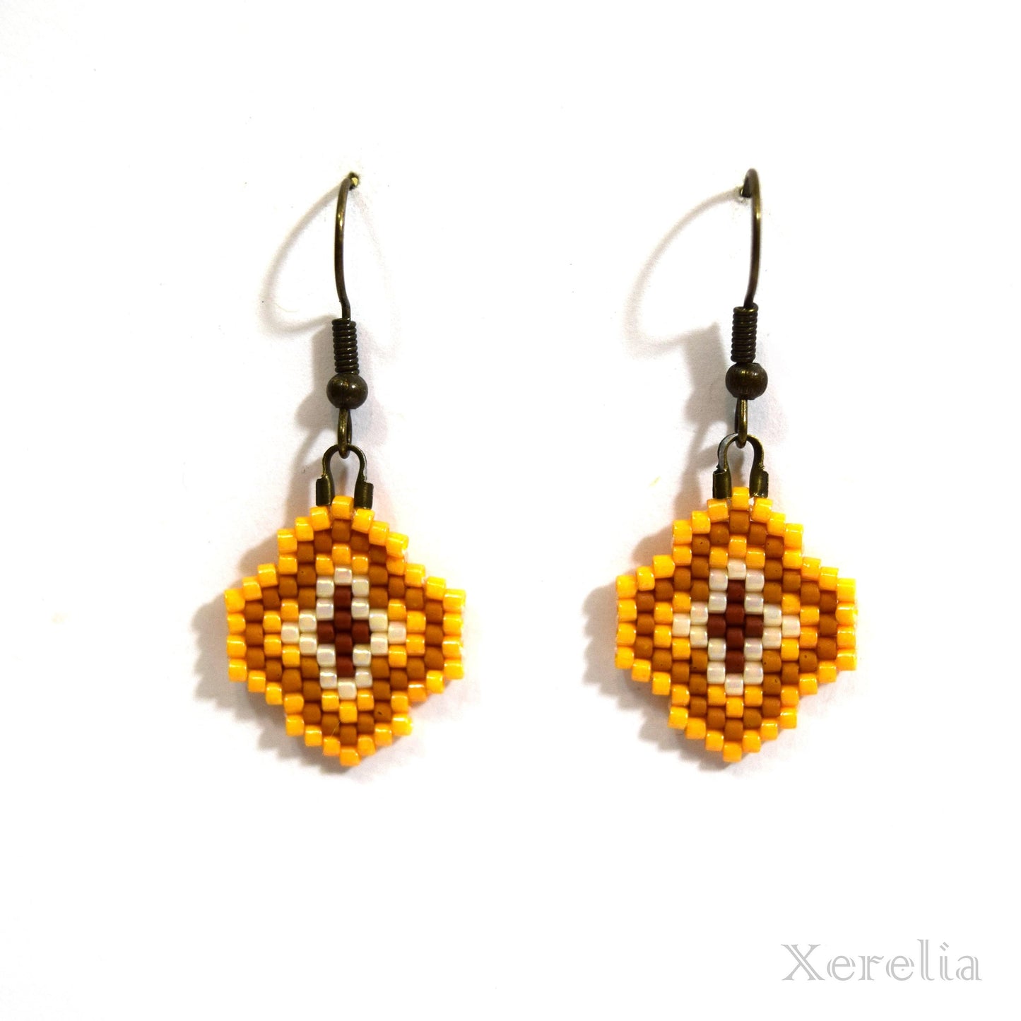 Mustard Yellow Arabesque Earrings