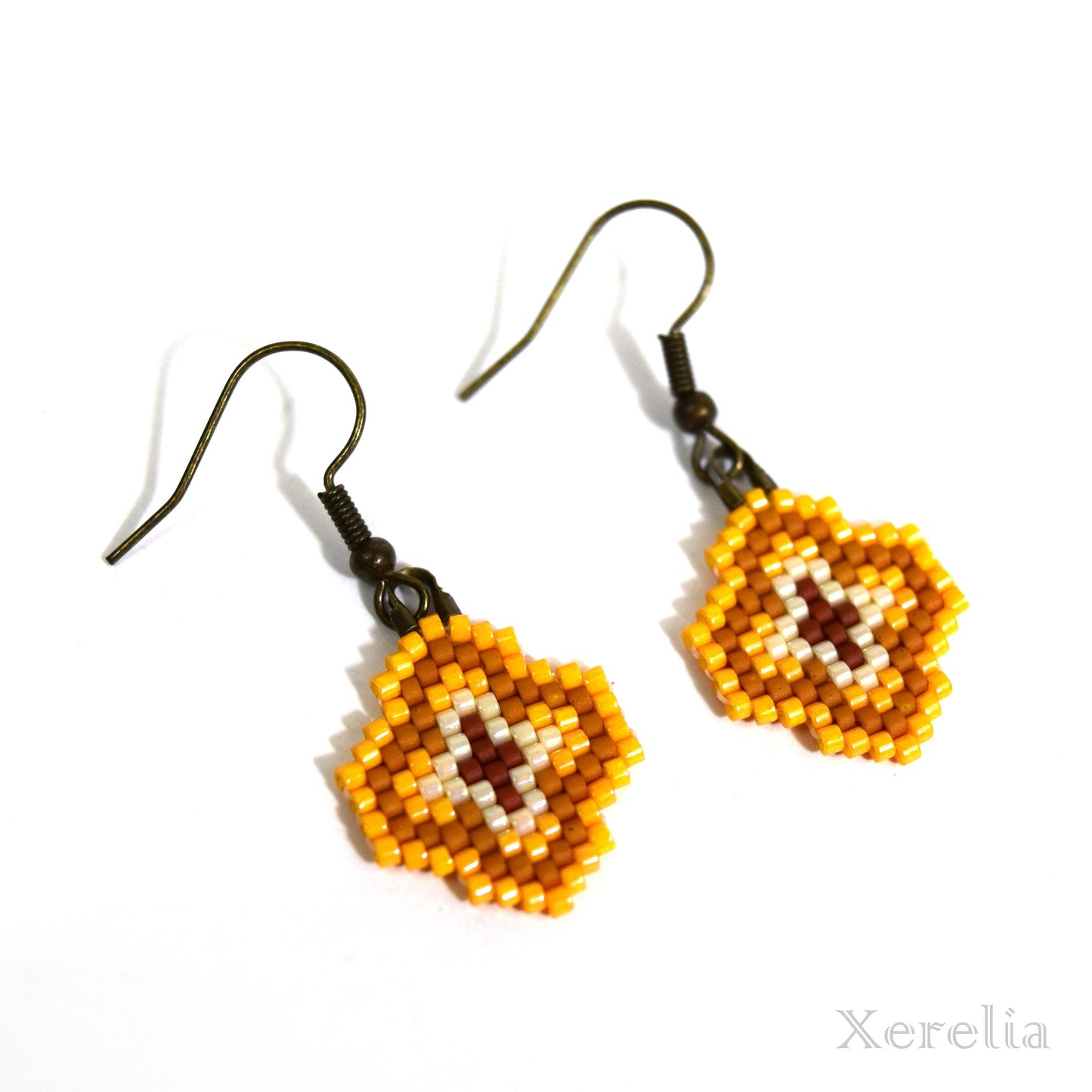 Mustard Yellow Arabesque Earrings