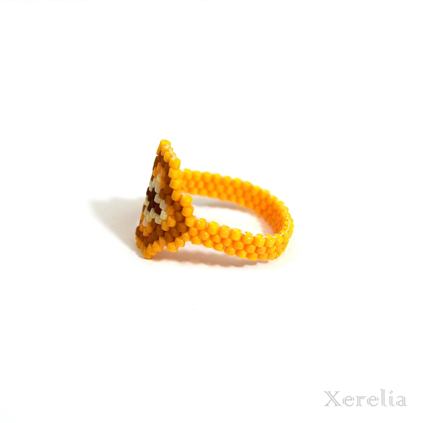 Mustard Yellow Arabesque Ring