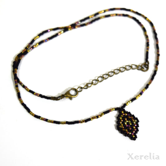 Oil Slick Arabesque Necklace