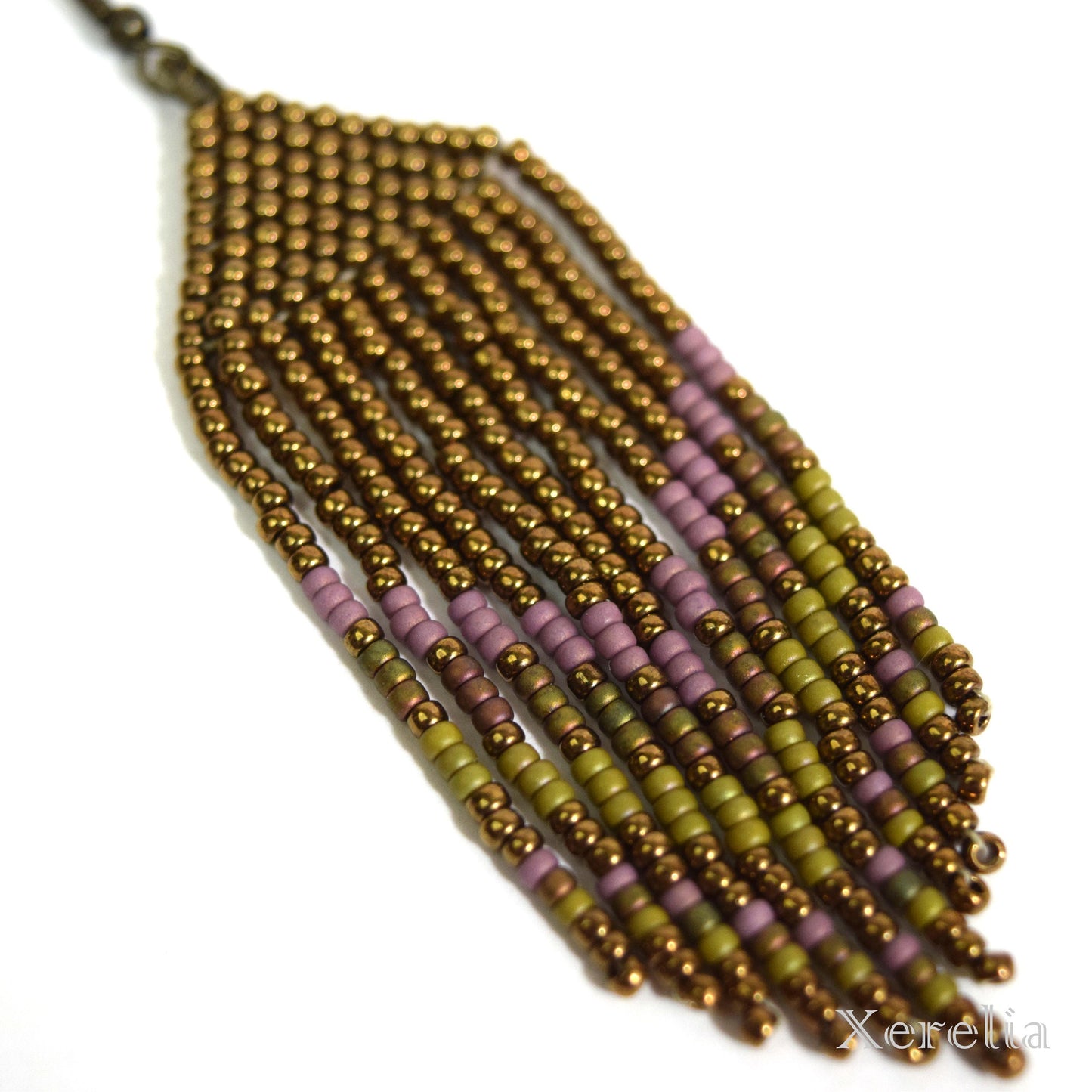 Bronze Fringe Earrings