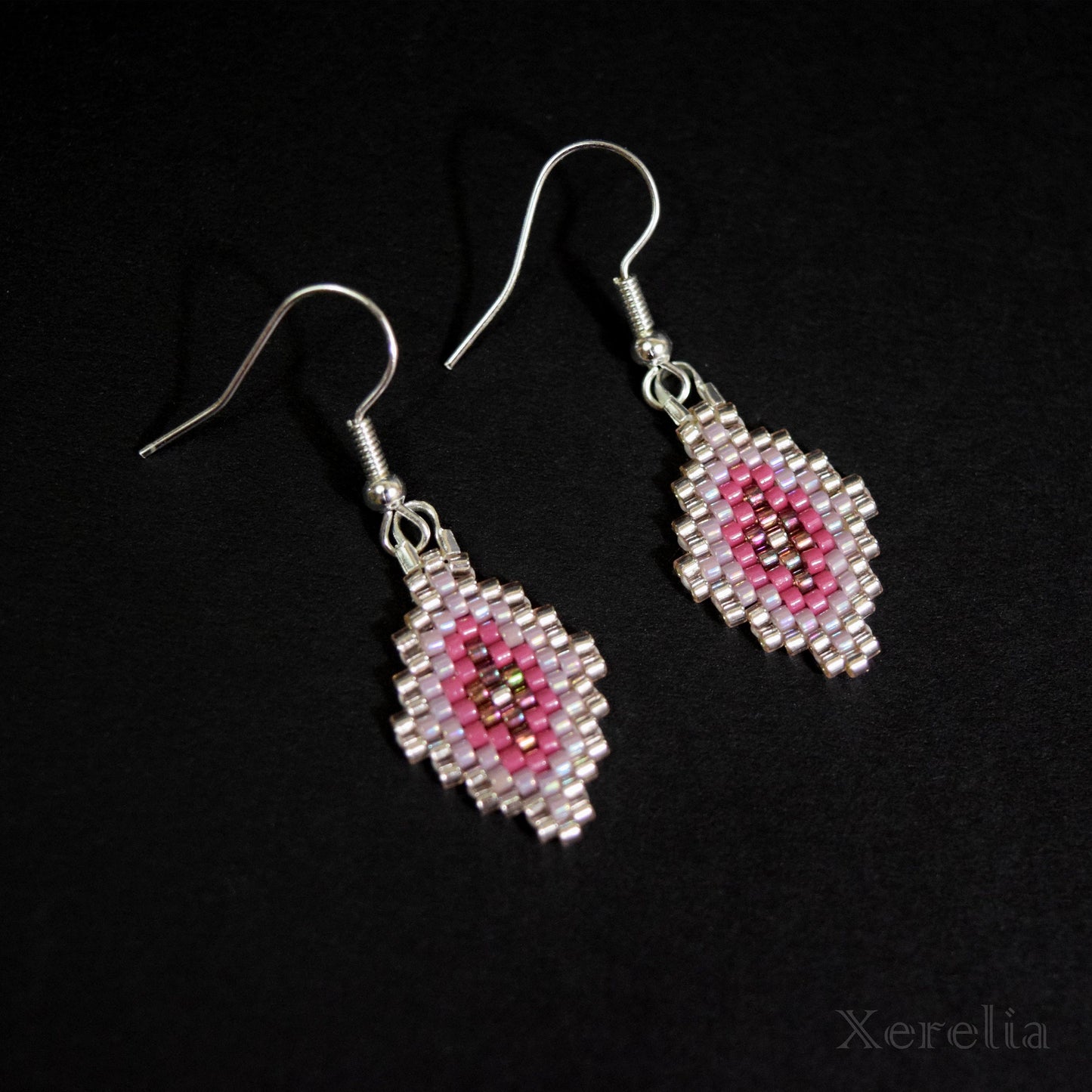 Pretty Pink Arabesque Earrings