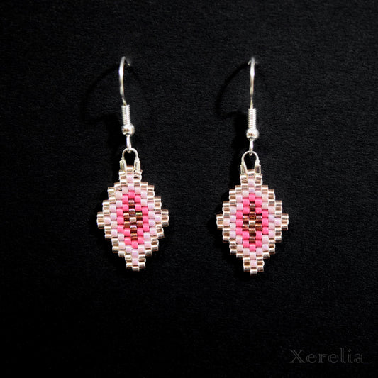 Pretty Pink Arabesque Earrings