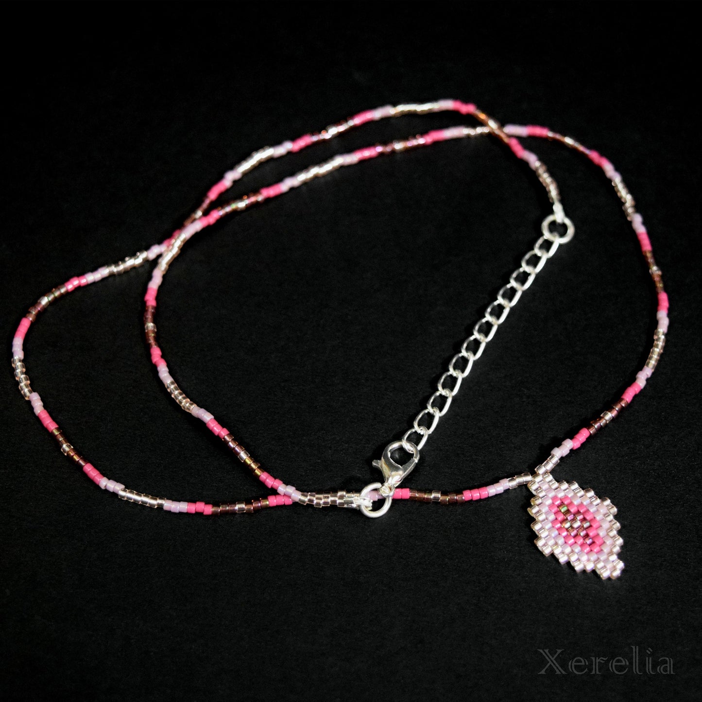 Pretty Pink Arabesque Necklace