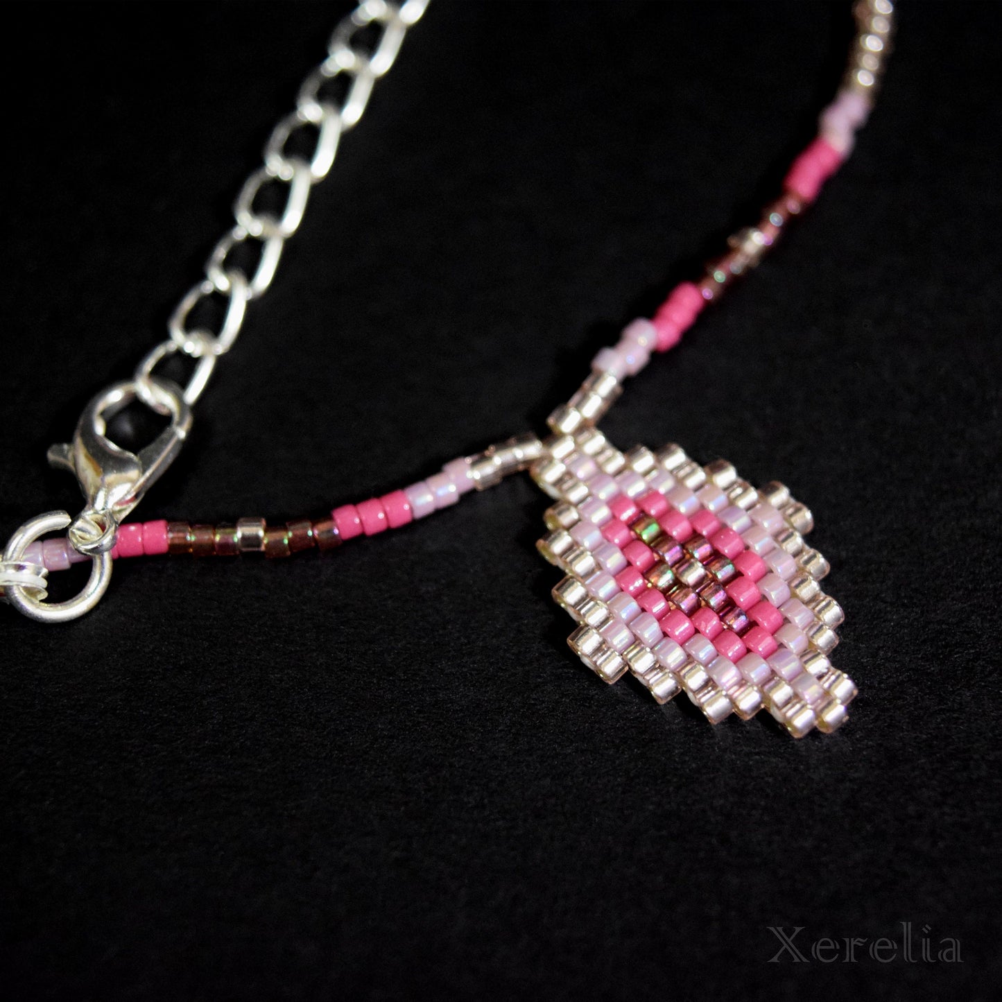 Pretty Pink Arabesque Necklace