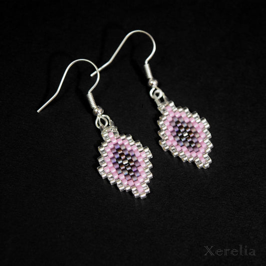 Purple Arabesque Earrings