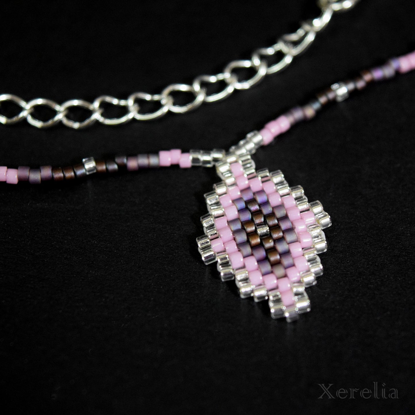 Purple Arabesque Necklace