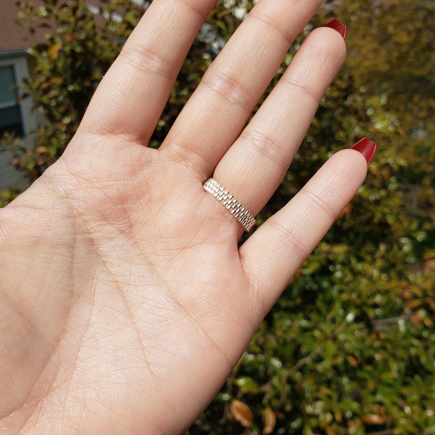 Purple Arabesque Ring