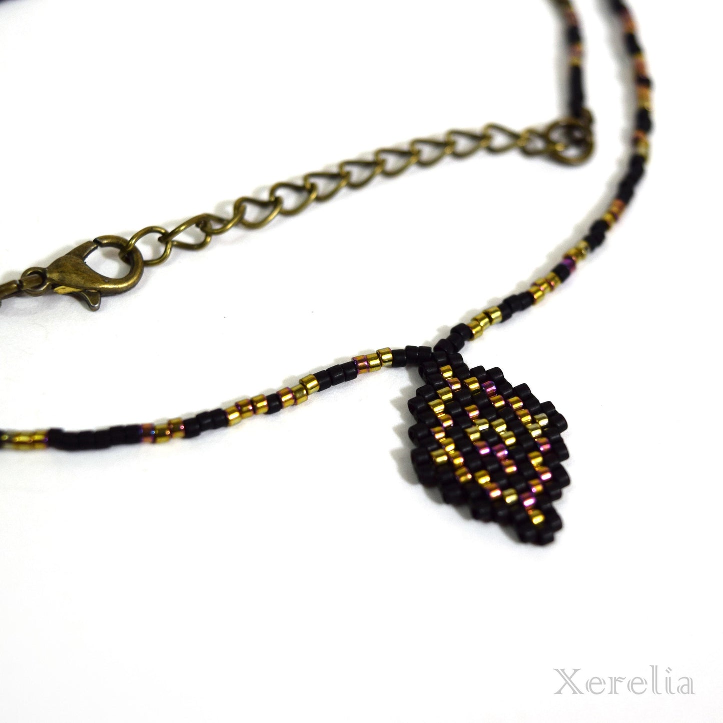 Oil Slick Arabesque Necklace