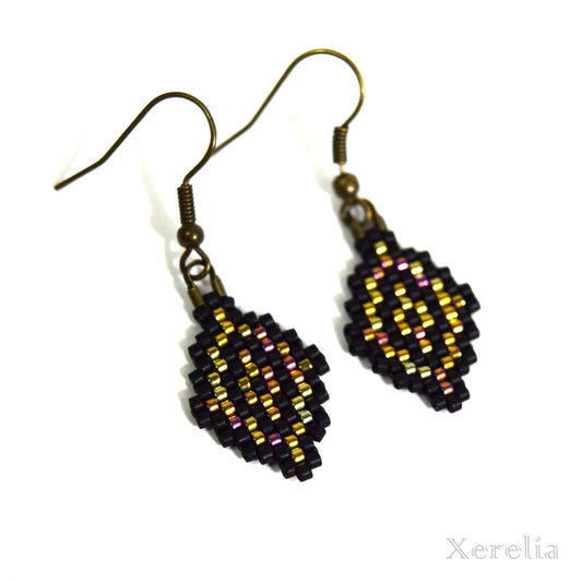 Oil Slick Arabesque Earrings