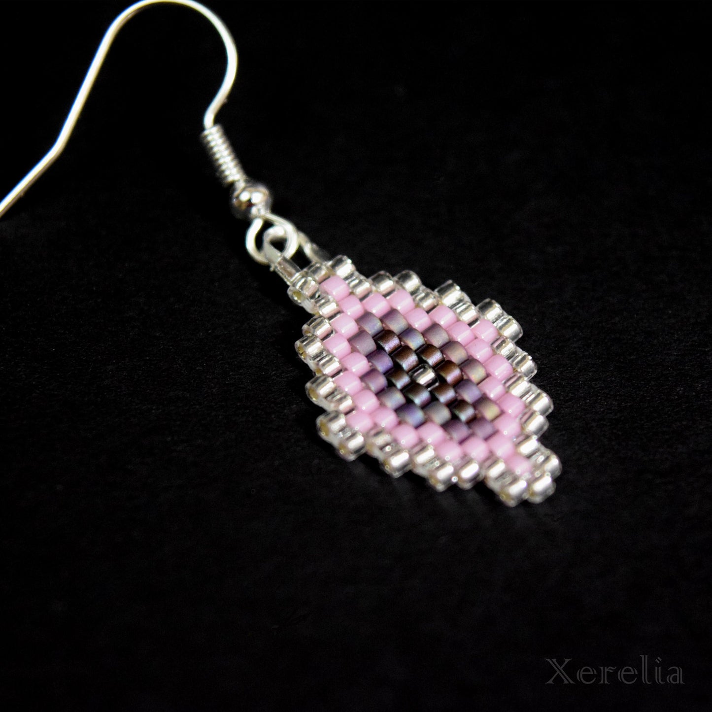 Purple Arabesque Earrings