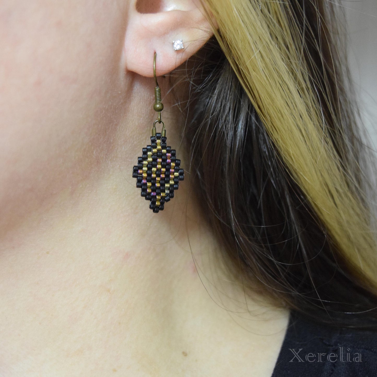 Oil Slick Arabesque Earrings