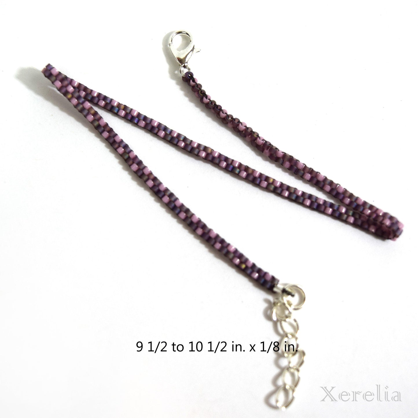 Dusty Purple and Rose Anklet