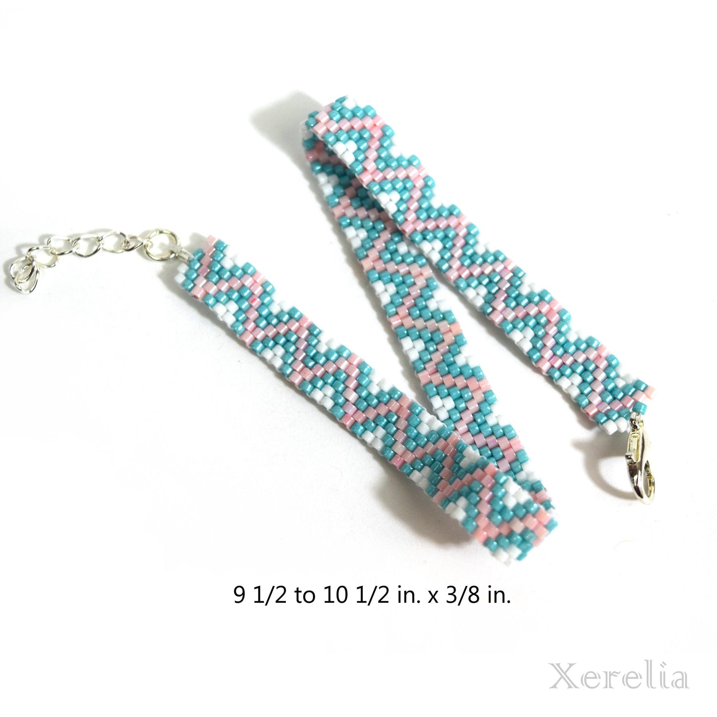 Blue and Pink Zig Zag Anklet