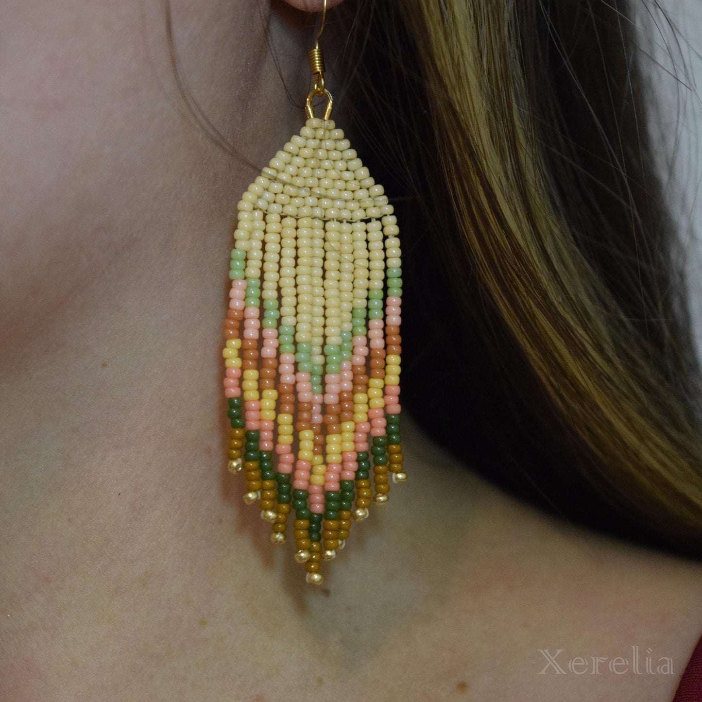 Gingersnap Fringe Earrings