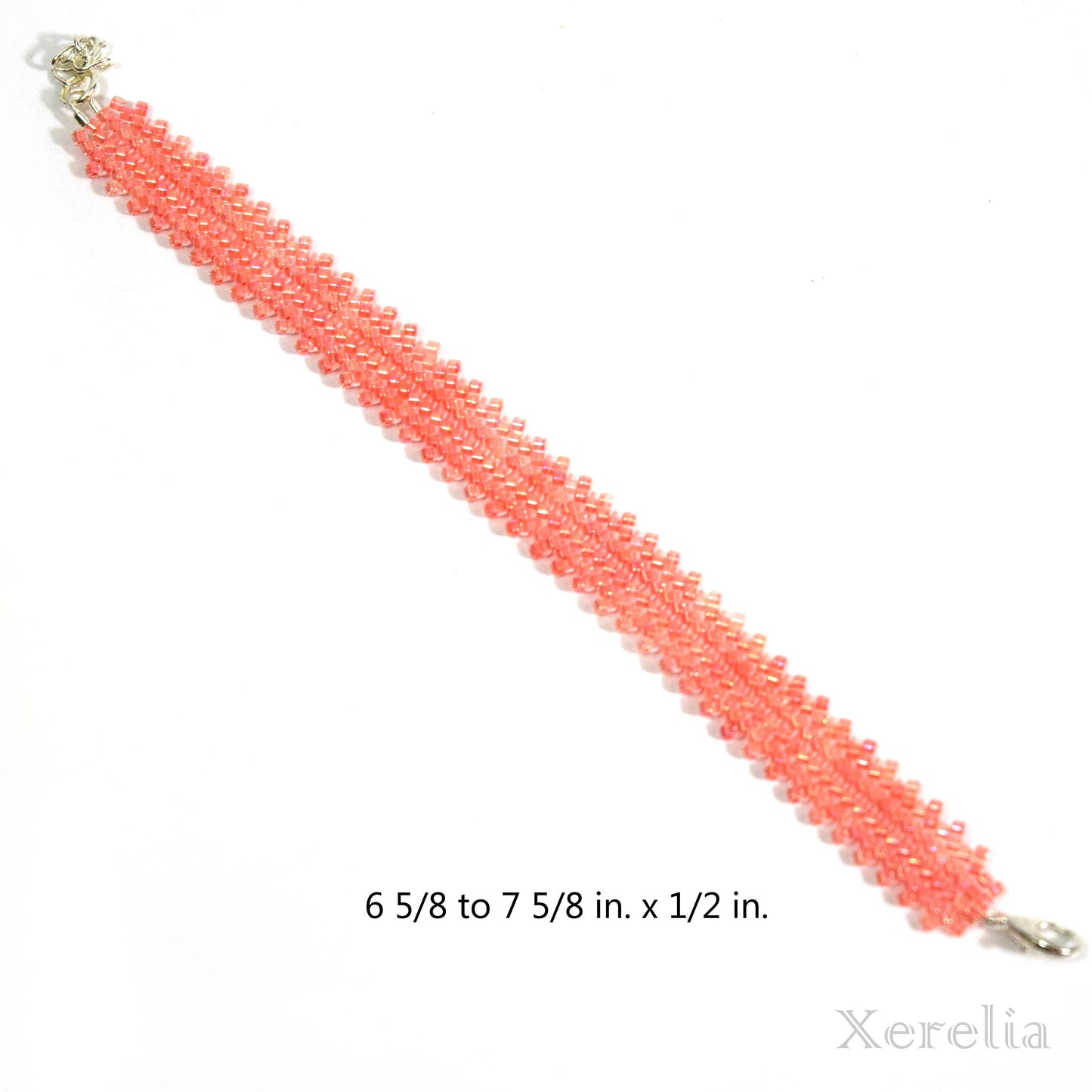 Pretty Herringbone Beaded Bracelet