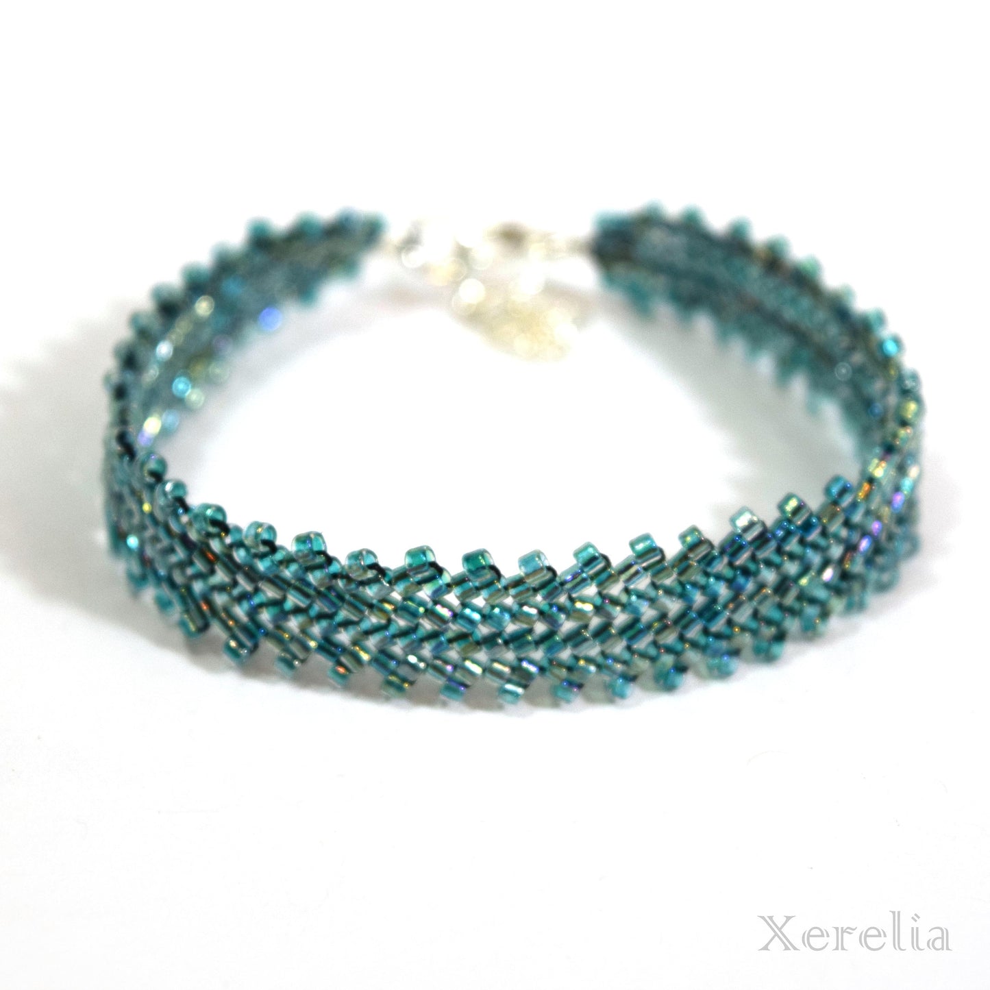 Pretty Herringbone Beaded Bracelet