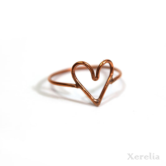 Heart Shape Copper Ring