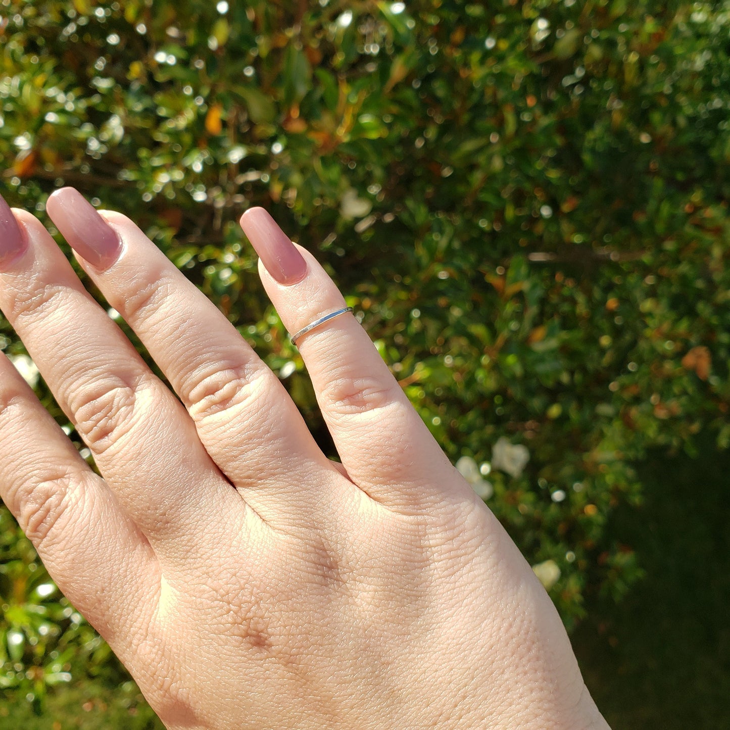 Hand Hammered Sterling Silver  Ring