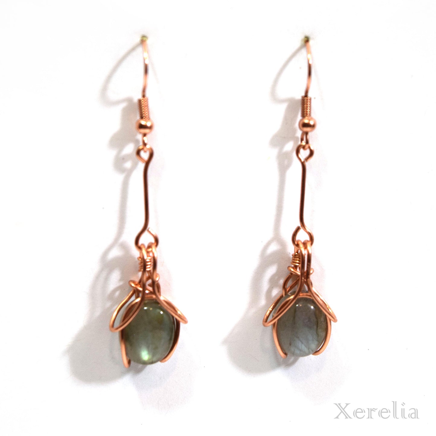 Labradorite Cabochon Earrings