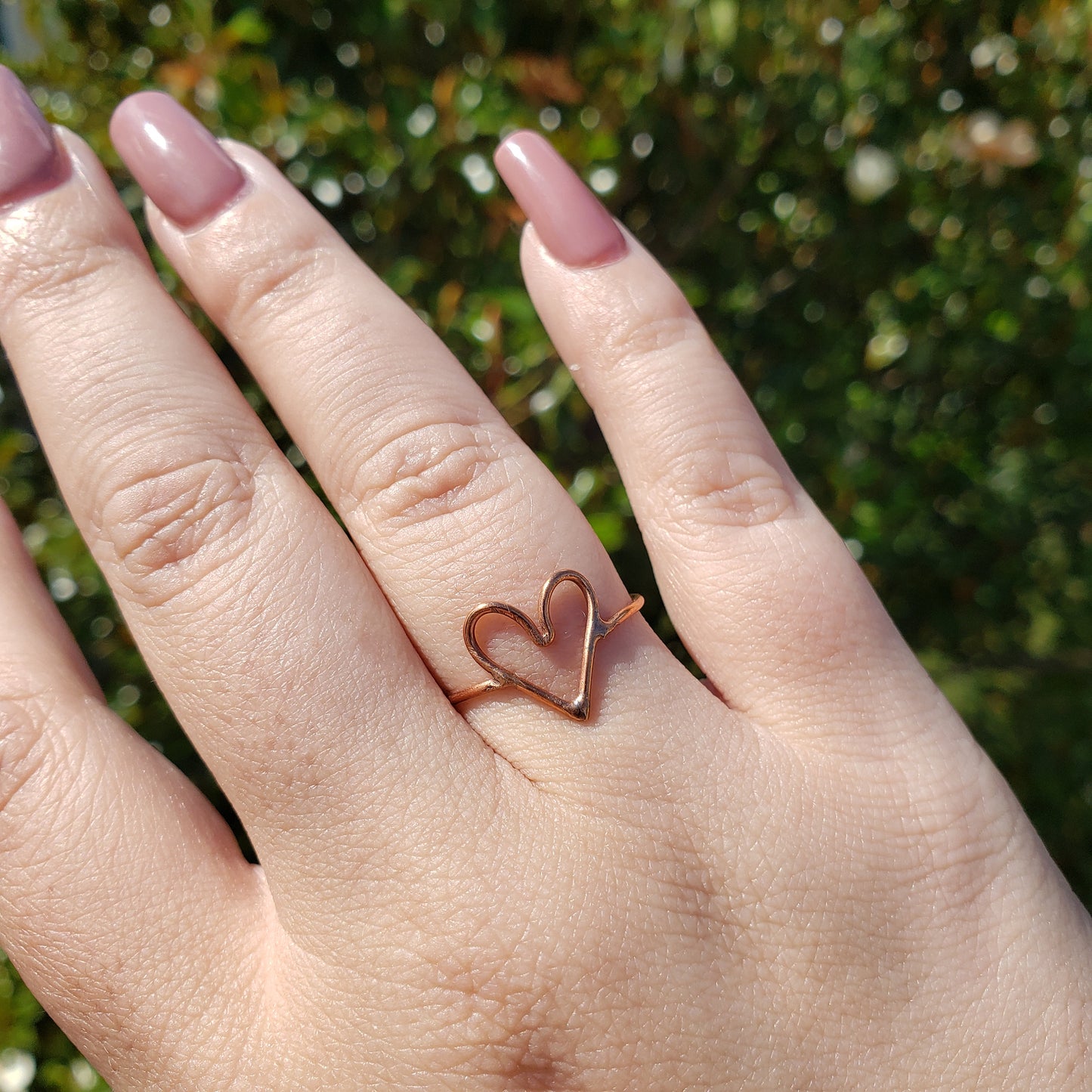 Heart Shape Copper Ring