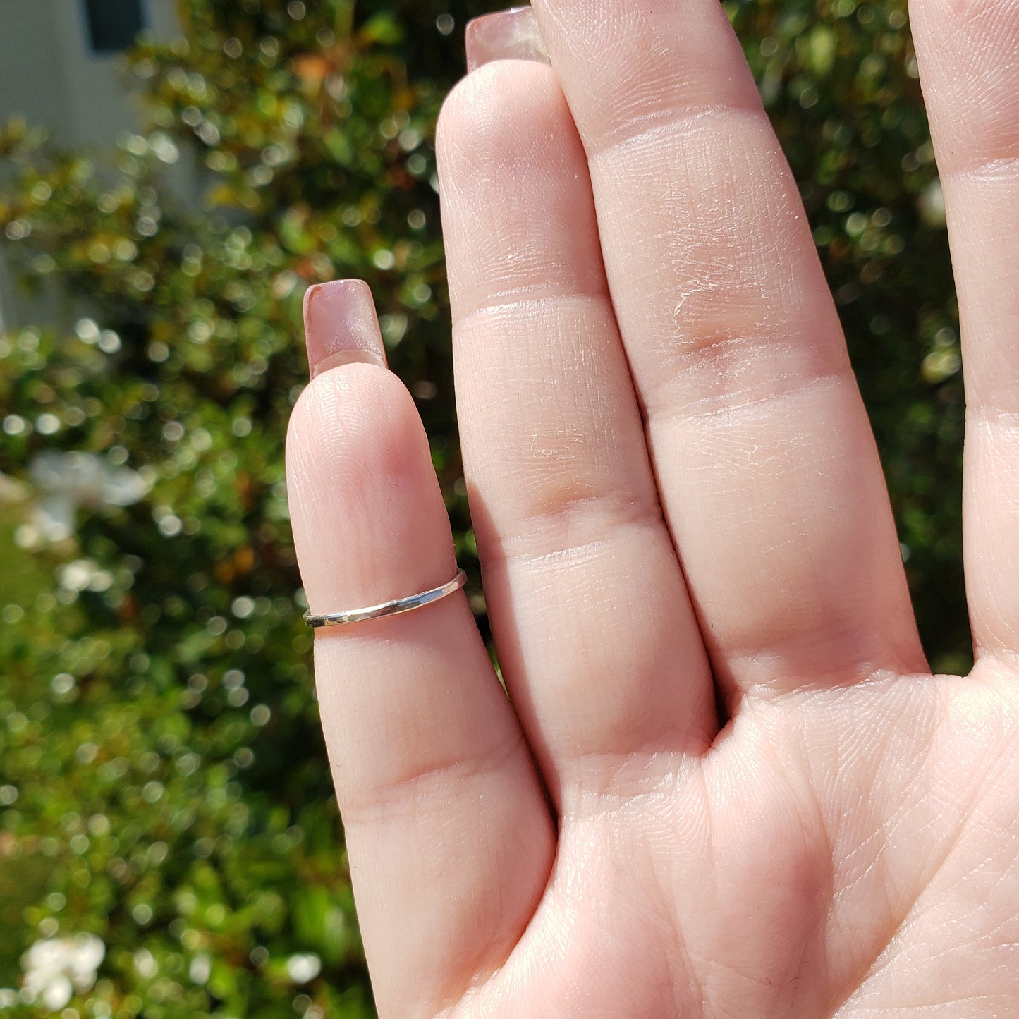 Hand Hammered Sterling Silver  Ring