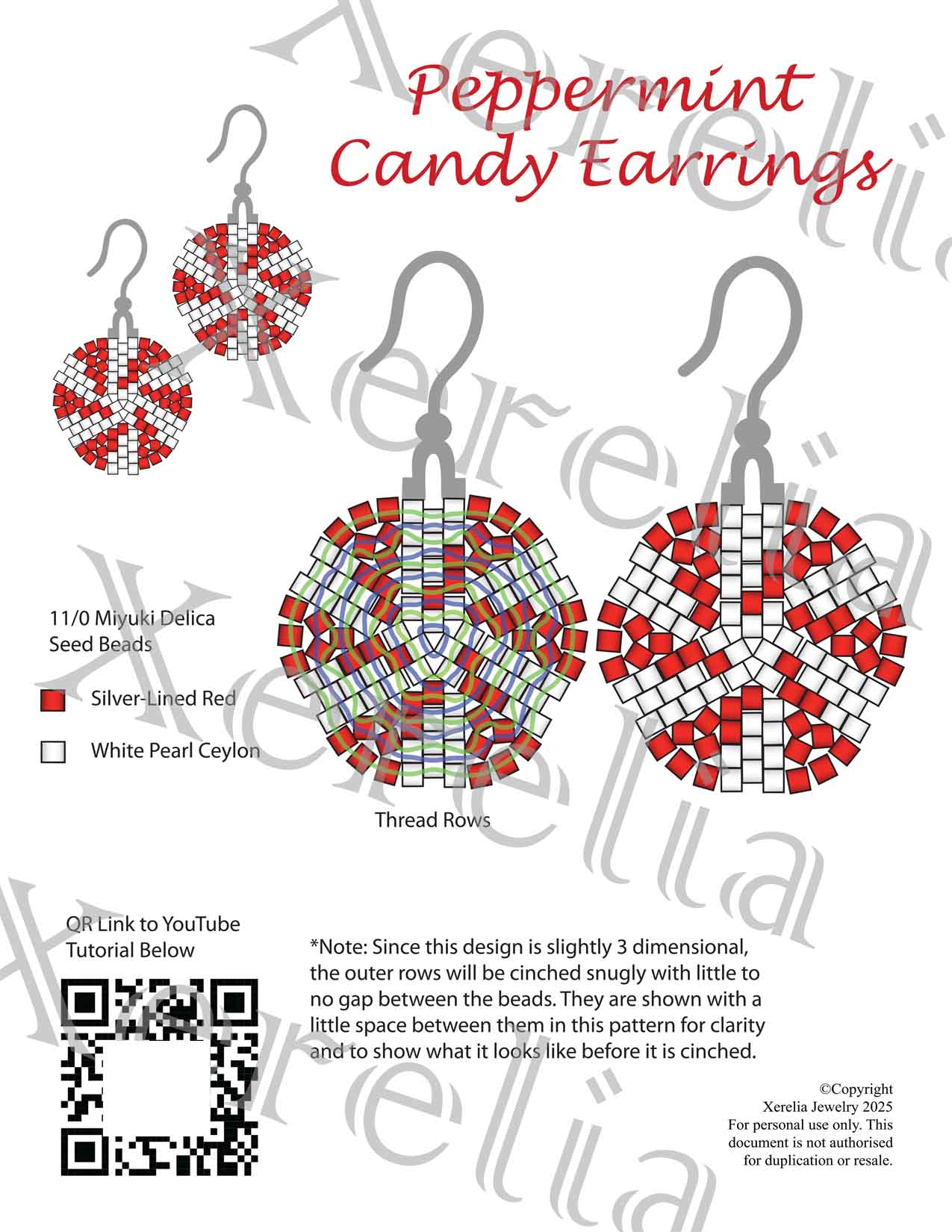 Beading Kit for Peppermint Candy Charms