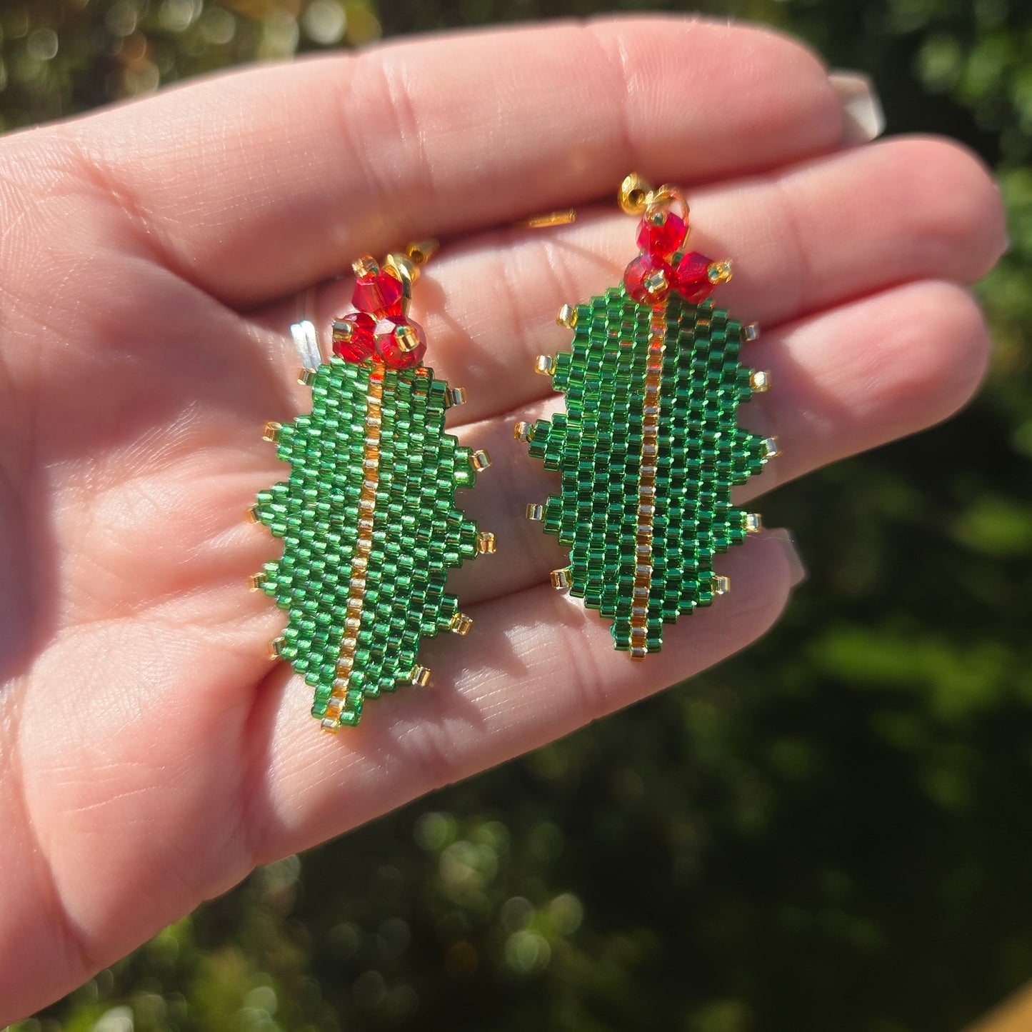 Holly Leaf Earrings