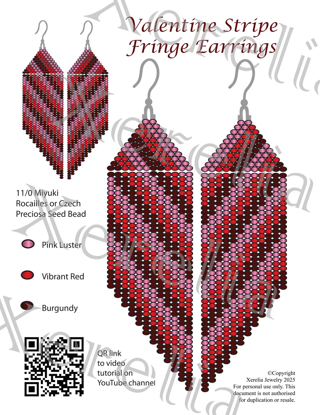 PDF Pattern Valentine Stripe